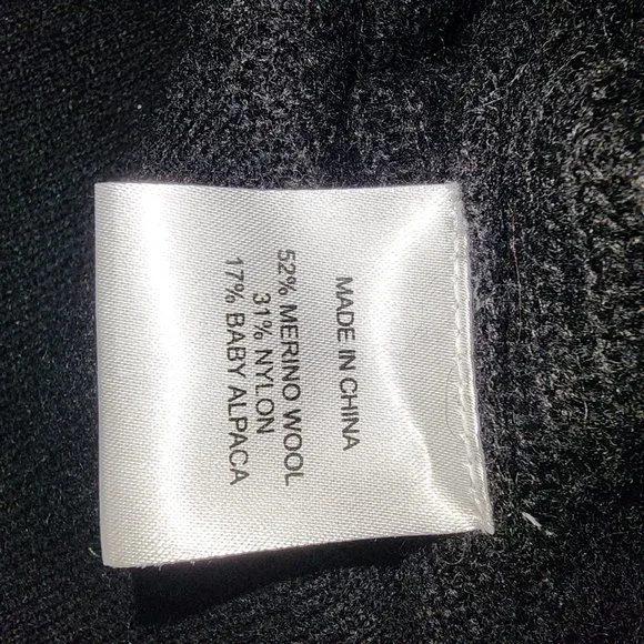 Quince Baby Alpaca-Wool Turtleneck NWT Black XS - Picture 7 of 8